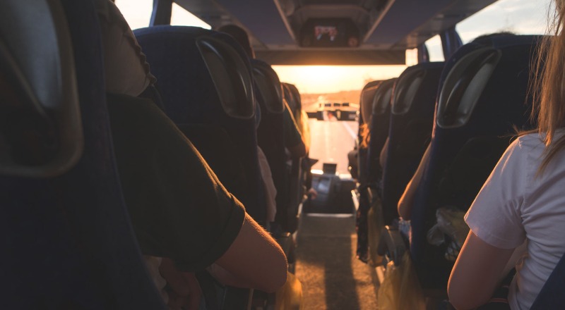 viajar en autobús en Colombia